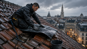réparer une fuite de toiture